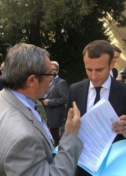 Didier Caplan et Emmanuel Macron