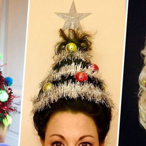 Le « Christmas Tree Hair », la plus joyeuse des tendances capillaires