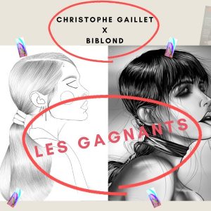 Les gagnants du jeu concours de dessins Christophe GAILLET x BIBLOND