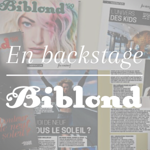 En backstage : Biblond